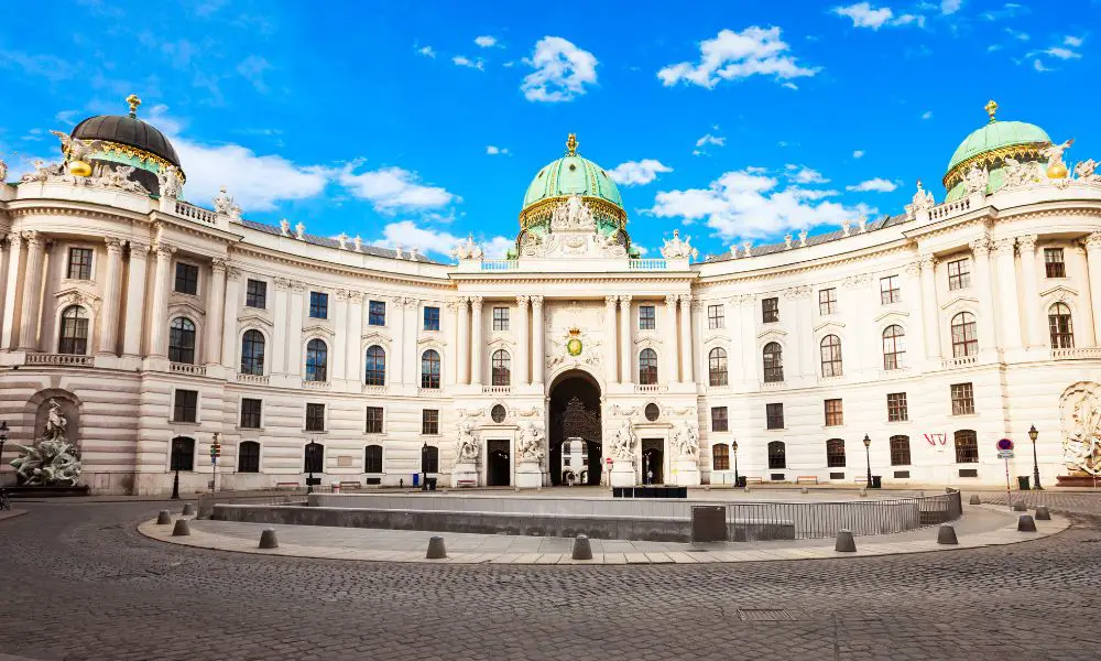 The Hofburg Imperial Palace complex in Vienna, Austria